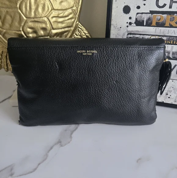 Henri Bendel The Debutant Raffia Clutch Crossbody Bag NWT - Picture 5 of 12